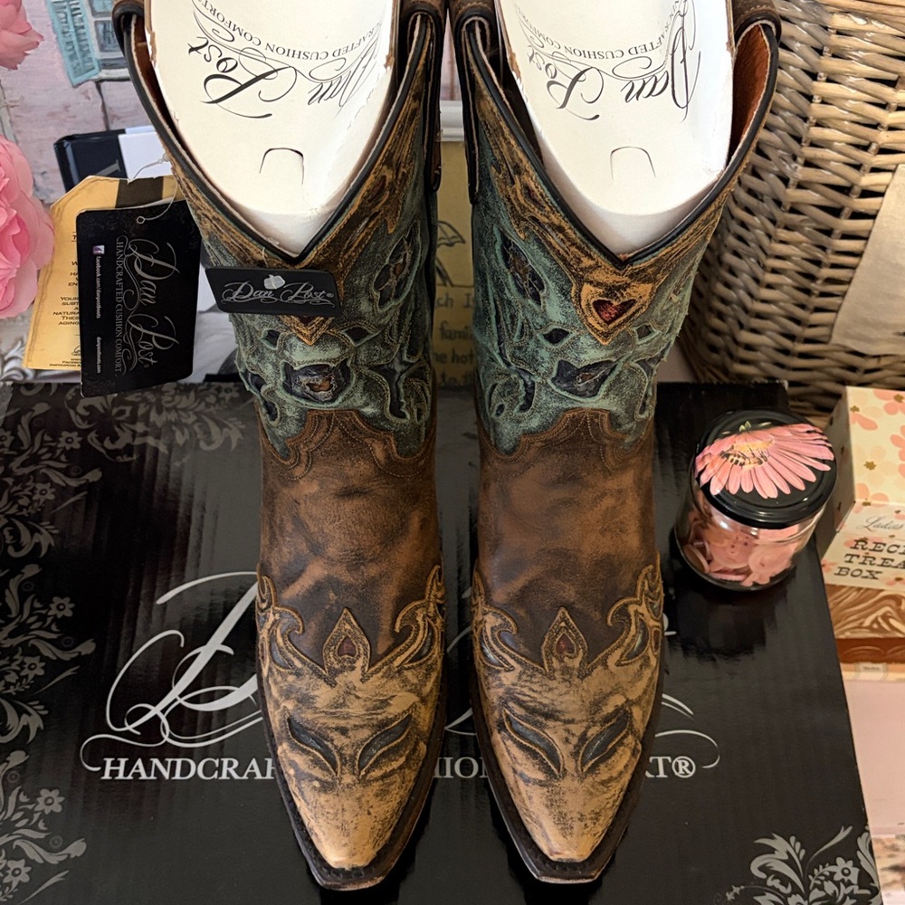 NWT!✨Dan Post Vintage Blue Bird Boots Women’s Size 10! - Picture 12 of 16